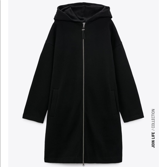 Zara hooded plush coat - Picture 4 of 5